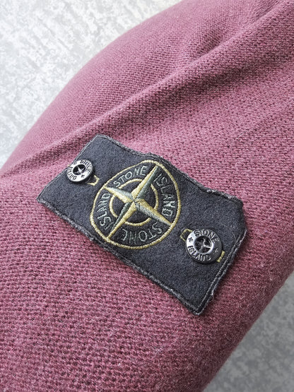 STONE ISLAND Logo Patch Knitted Wool Sweater