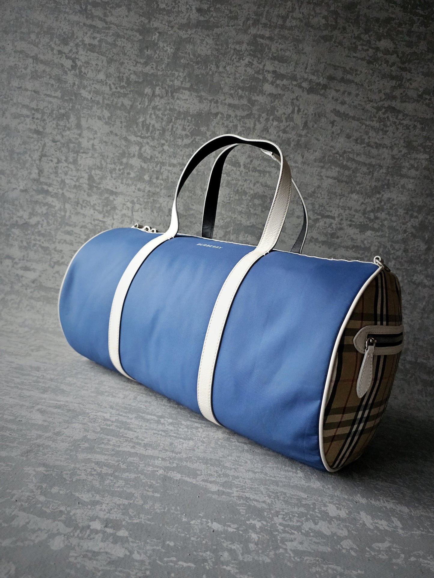 BURBERRY Nylon Kennedy Duffle Bag