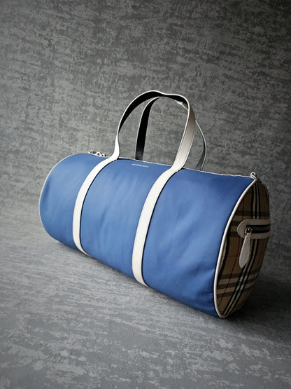 BURBERRY Nylon Kennedy Duffle Bag
