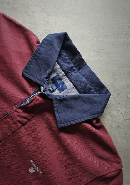 GANT Burgundy Heavy Rugger Rugby Polo Shirt
