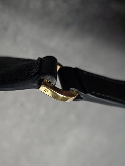 TOM FORD Full Grain Texturized Leather Belt Bag