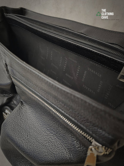 GIANNI VERSACE Smooth Leather Briefcase/ Shoulder Bag