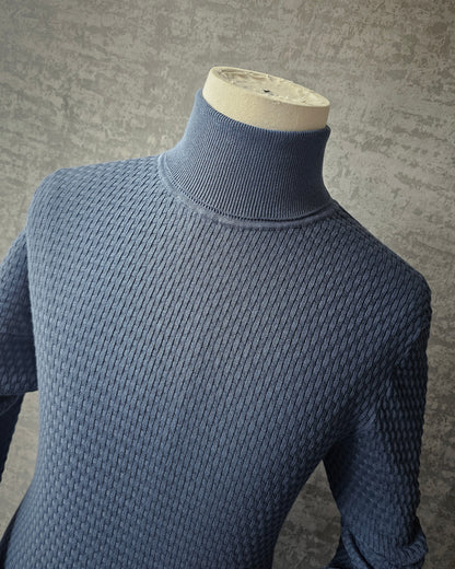 HUGO BOSS Textured Turtleneck Sweater