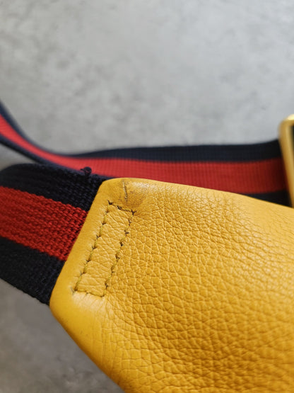 GUCCI Coco Capitan Vintage Leather Belt Bag 2017
