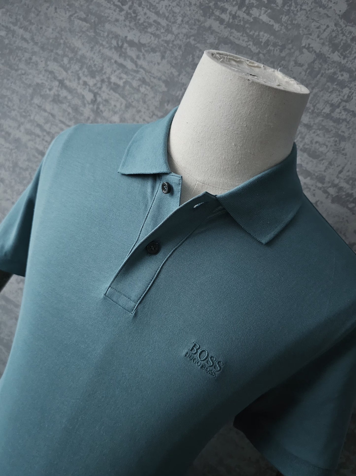 HUGO BOSS Turquoise Piro Logo 447 Polo Shirt