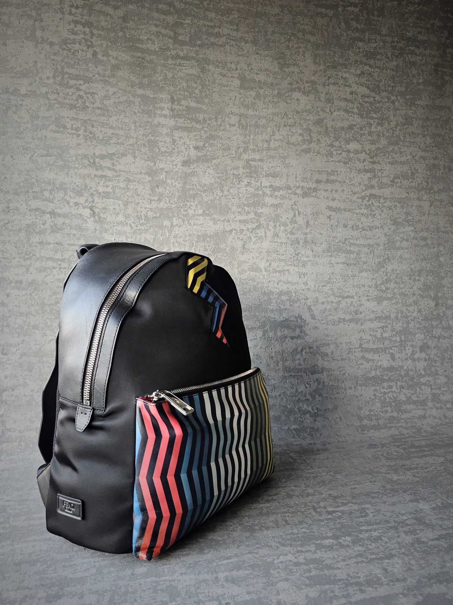 FENDI Roma Leather Lightening Backpack
