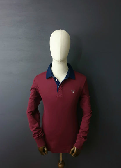 GANT Burgundy Heavy Rugger Rugby Polo Shirt