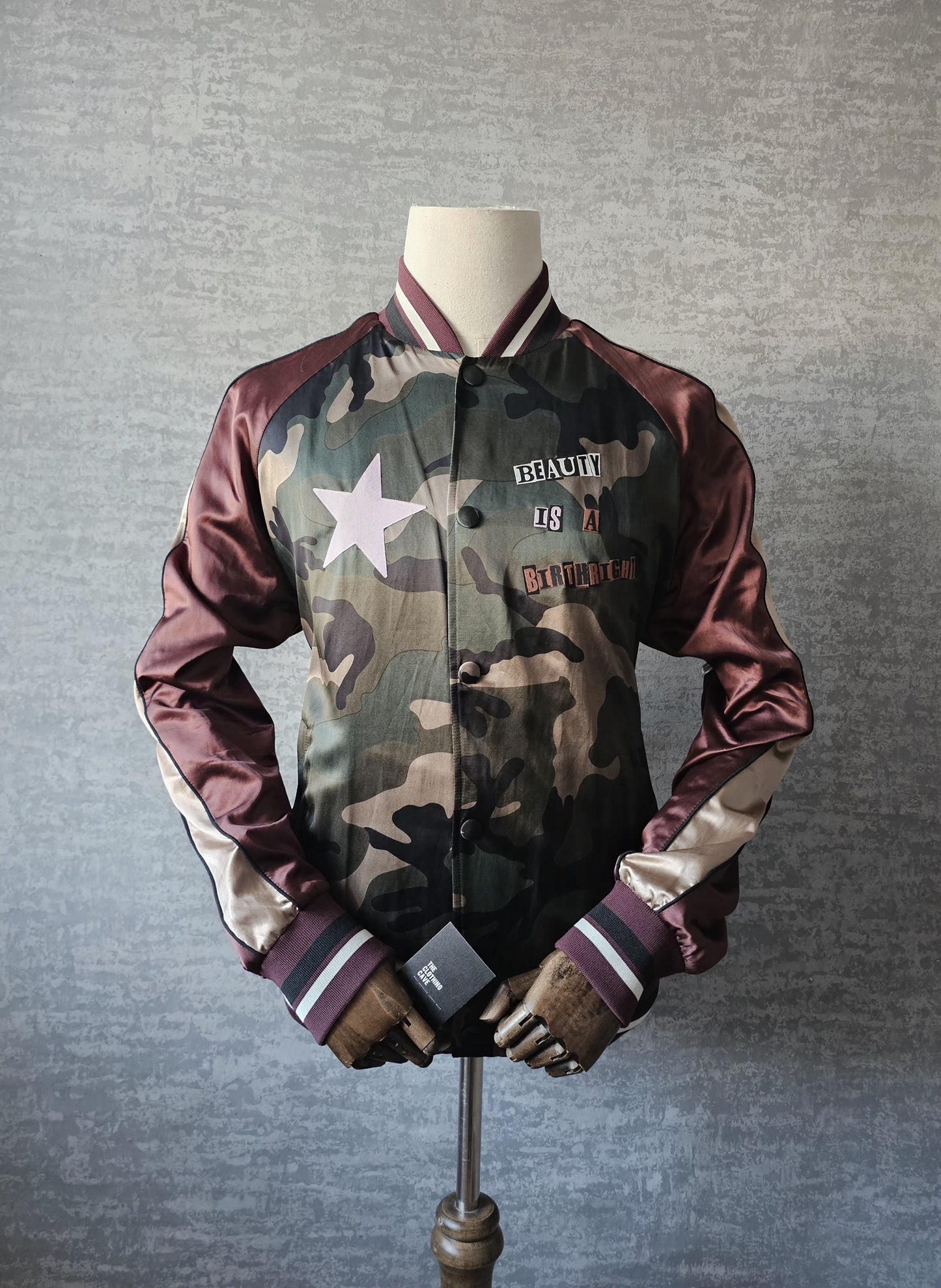 VALENTINO GARAVANI x Jamie Reid Satin Bomber