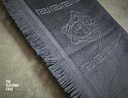 VERSACE Intarsia Fine Wool Medusa Scarf