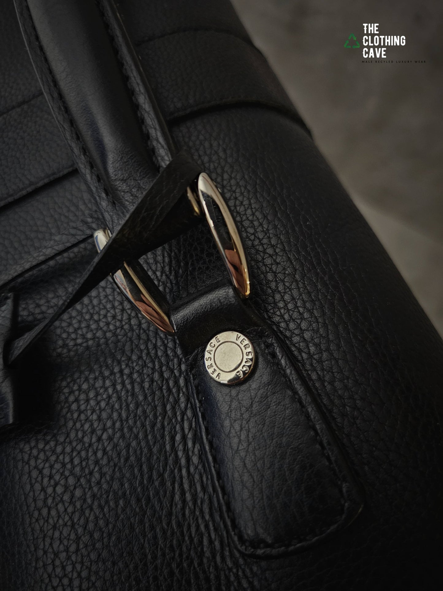 GIANNI VERSACE Smooth Leather Briefcase/ Shoulder Bag