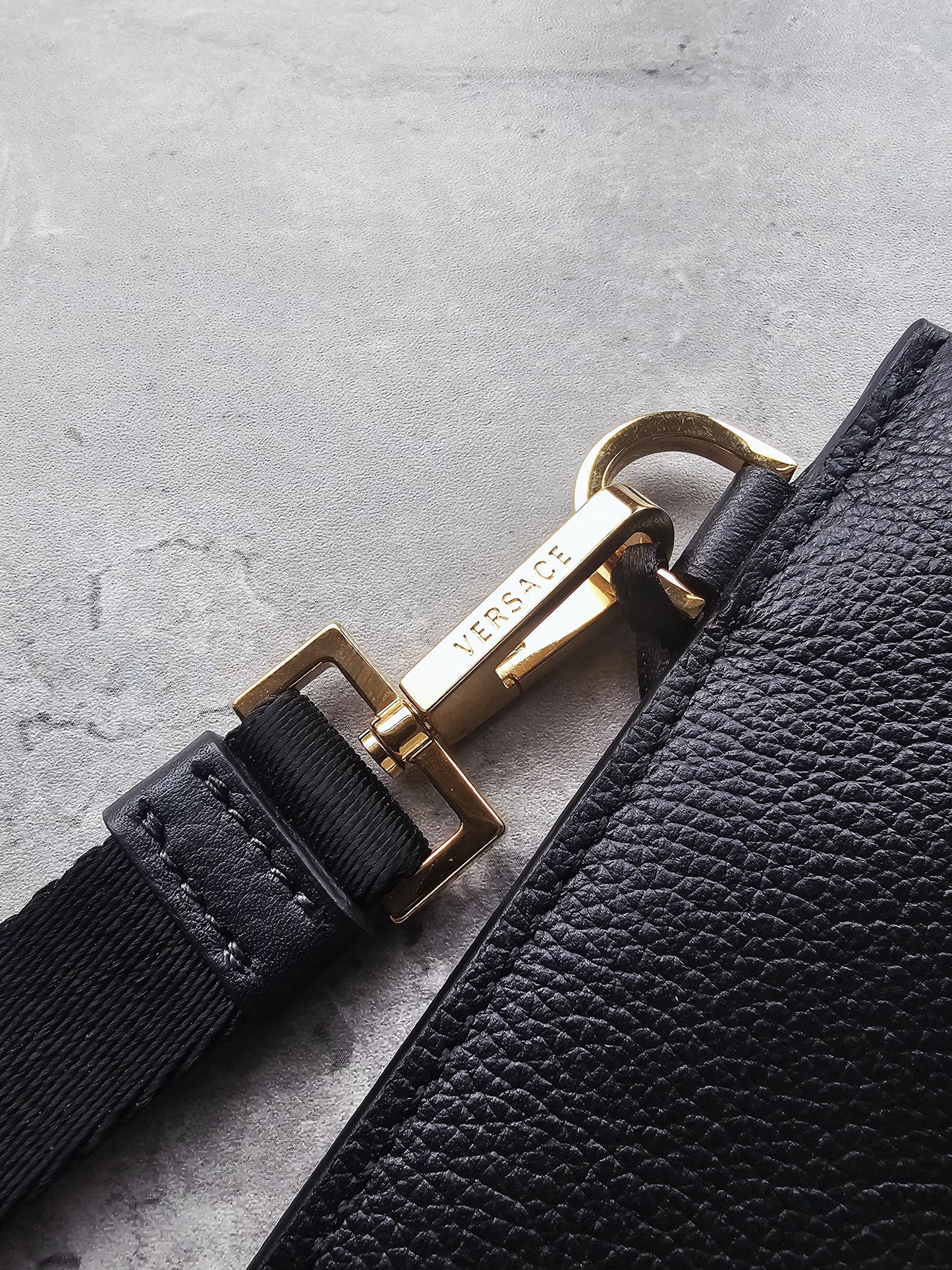 VERSACE Medusa Patch Embellished Zipped Documents Pouch