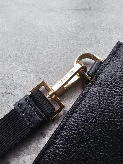 VERSACE Medusa Patch Embellished Zipped Documents Pouch