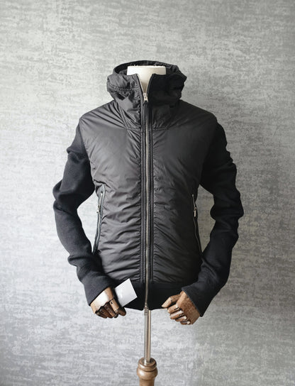 TOM FORD Shell-Panelled Wool Hooded Jacket Black