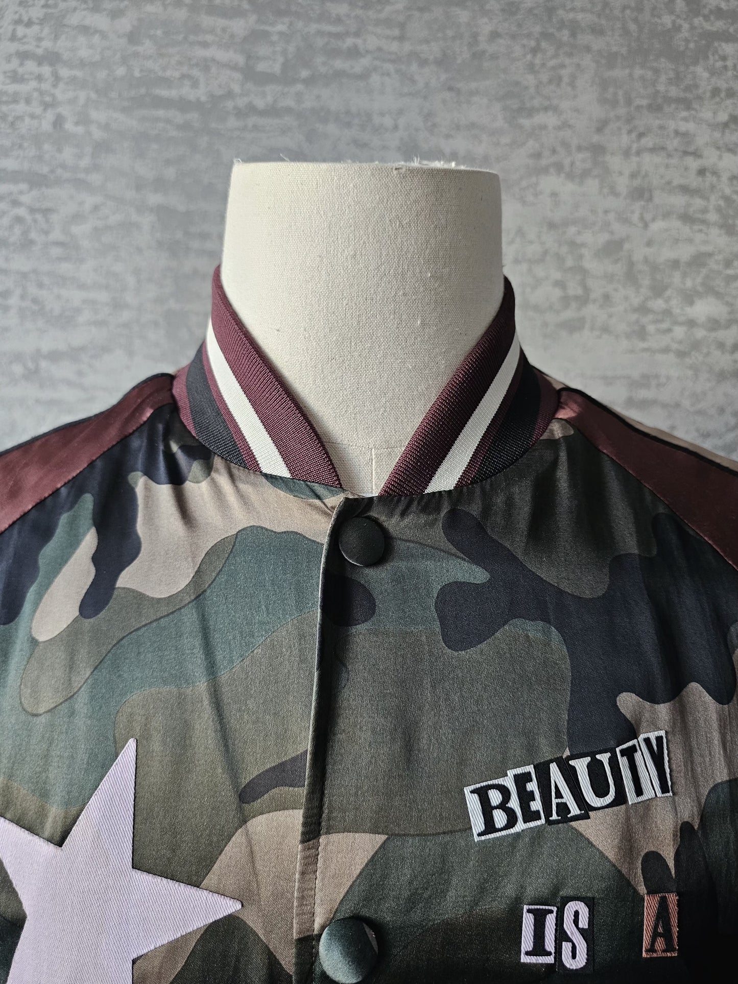 VALENTINO GARAVANI x Jamie Reid Satin Bomber