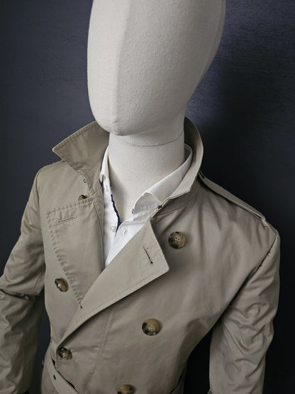 ALL SAINTS Amend Mac Beige Trench Coat
