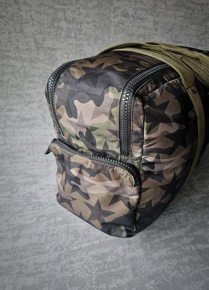 VALENTINO GARAVANI Exclusive Starred Camouflage Duffle Bag
