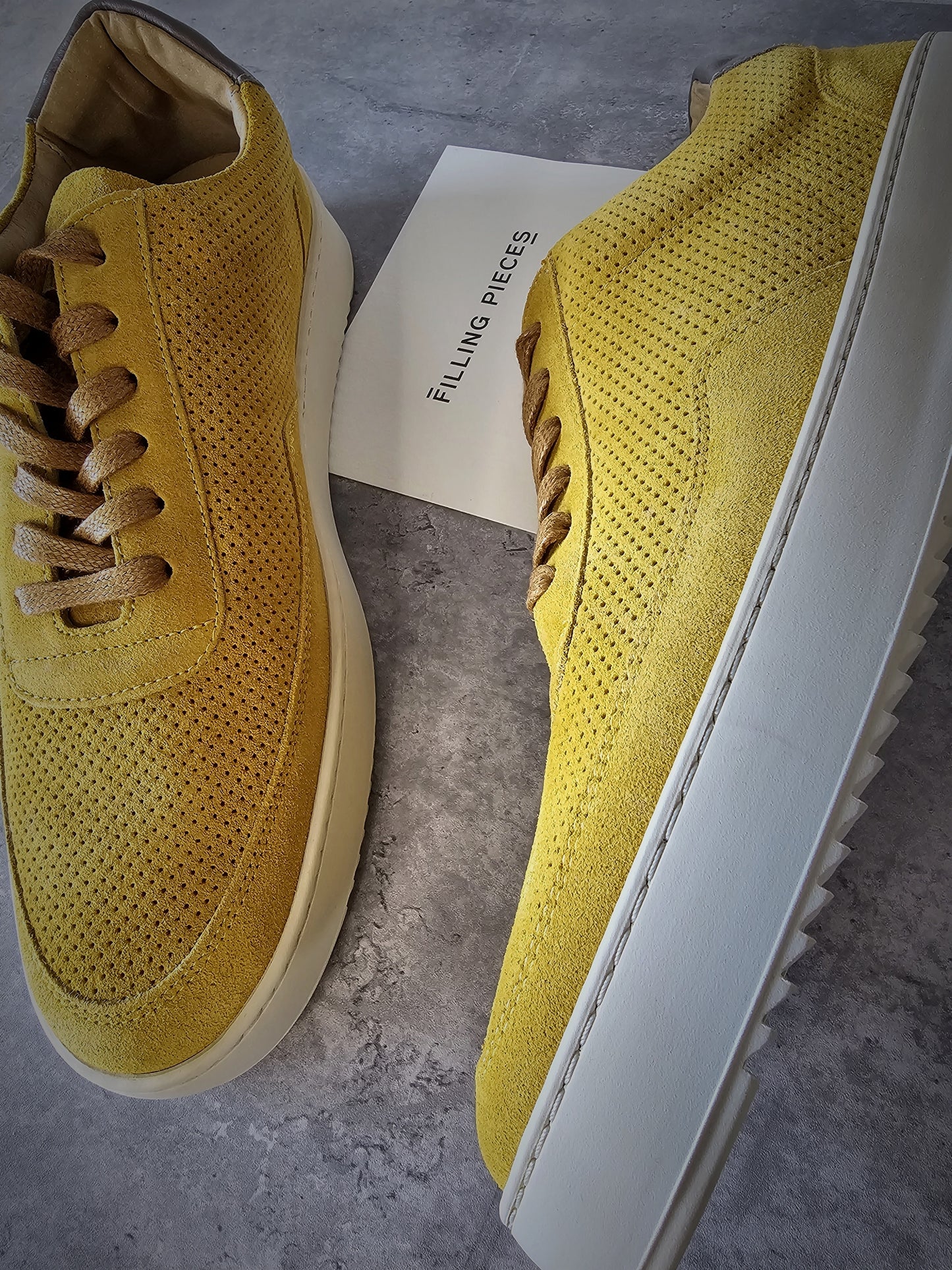 FILLING PIECES Mondo Perforated Suede Sneakers