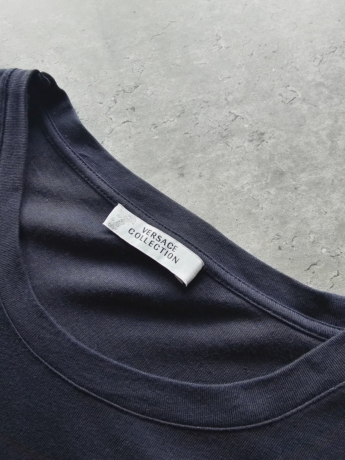 VERSACE Collection Medusa Embroidered Long-Sleeve T-Shirt