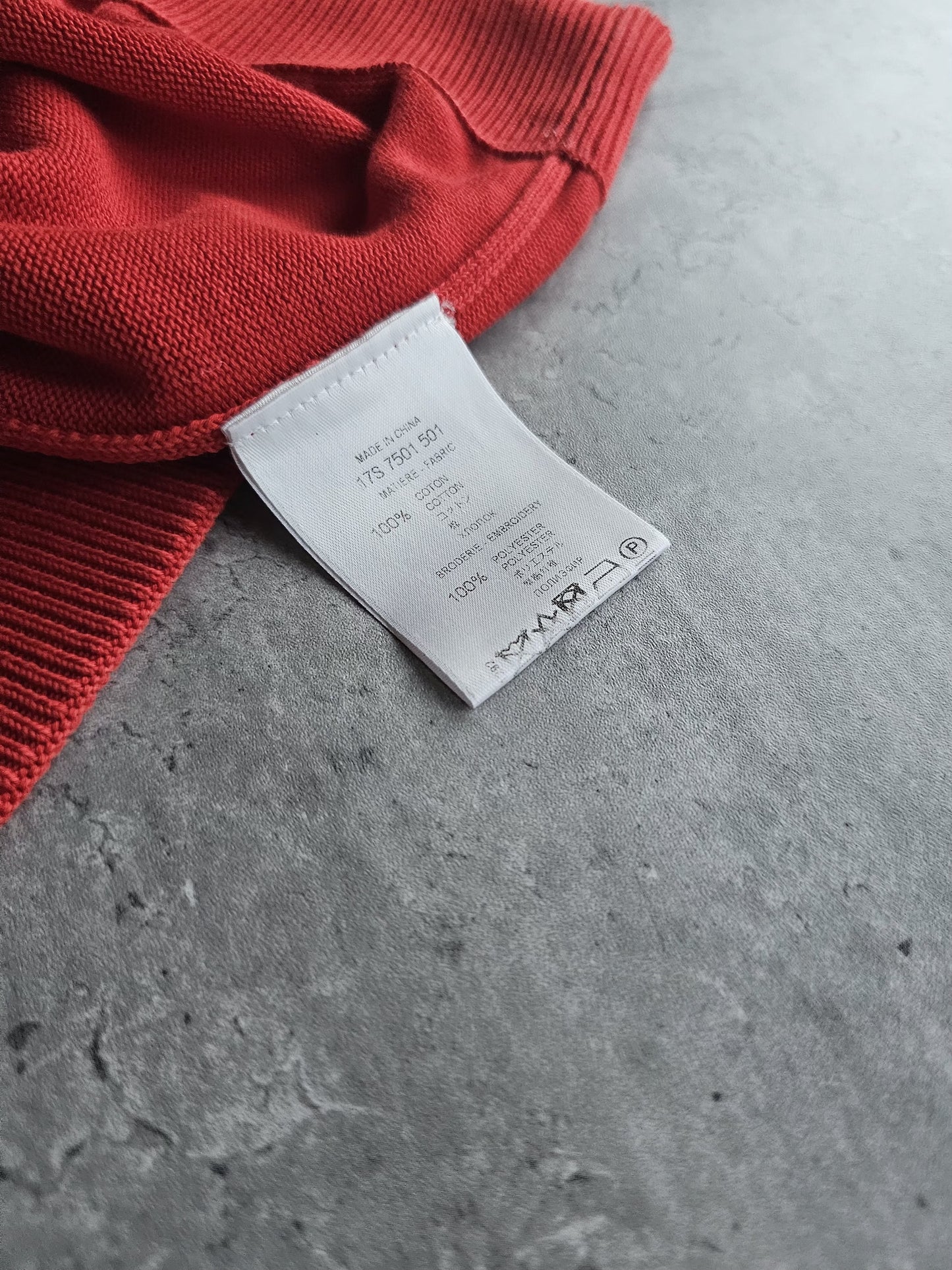 GIVENCHY Star Patches Crewneck Red Sweater