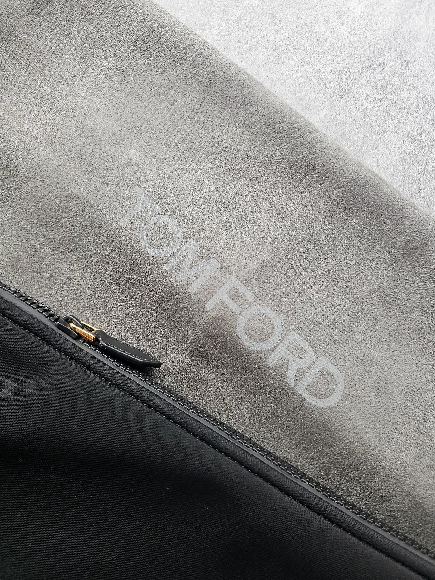 Tom Ford Zipped Logo Appliqued neoprene Pouch