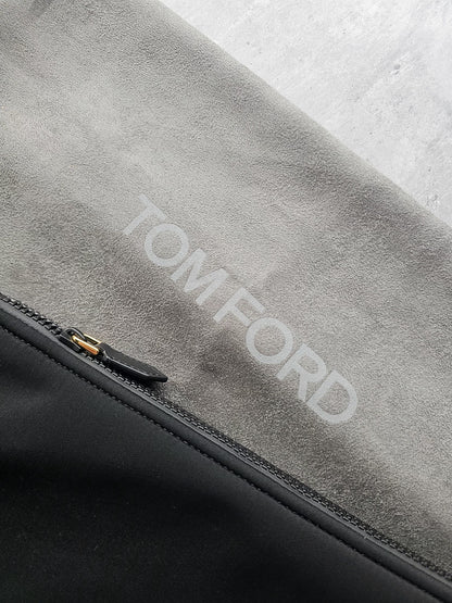 Tom Ford Zipped Logo Appliqued neoprene Pouch