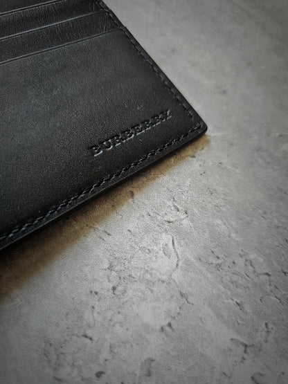 BURBERRY Graffiti Print International Leather Bifold Wallet