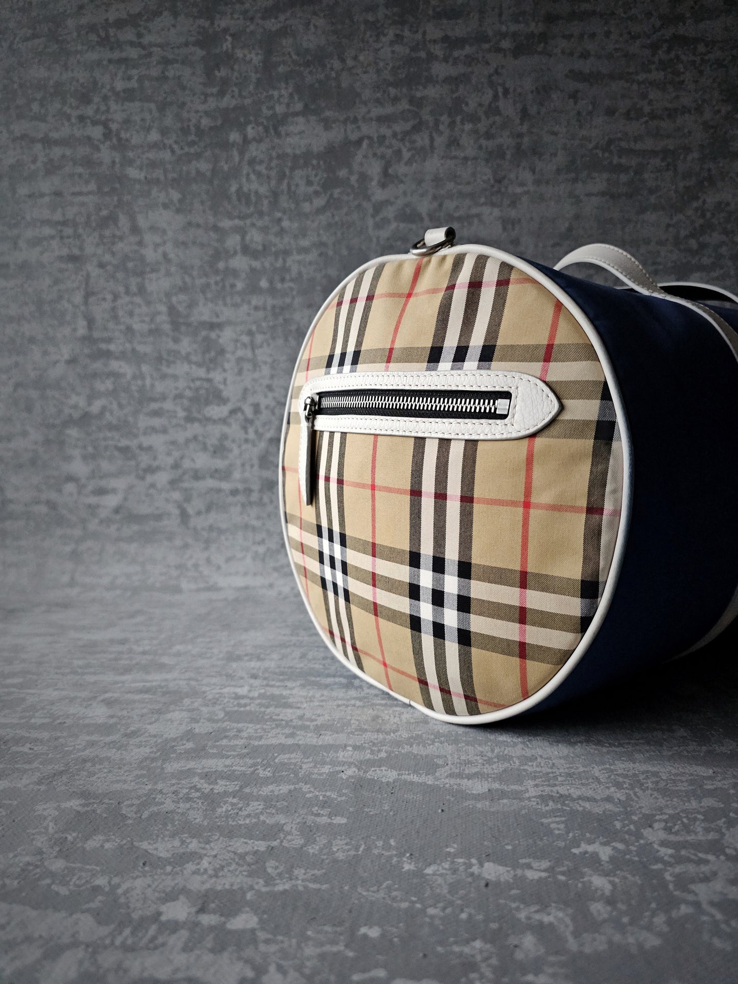 BURBERRY Nylon Kennedy Duffle Bag