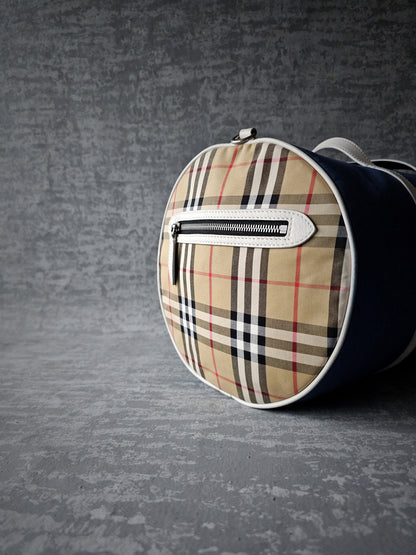 BURBERRY Nylon Kennedy Duffle Bag