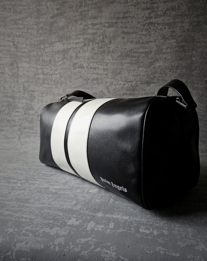 PALM ANGELS 2022 Black/White Track Travel Holdall
