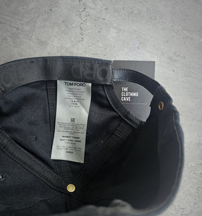 TOM FORD TF Cotton Canvas Navy Baseball Cap