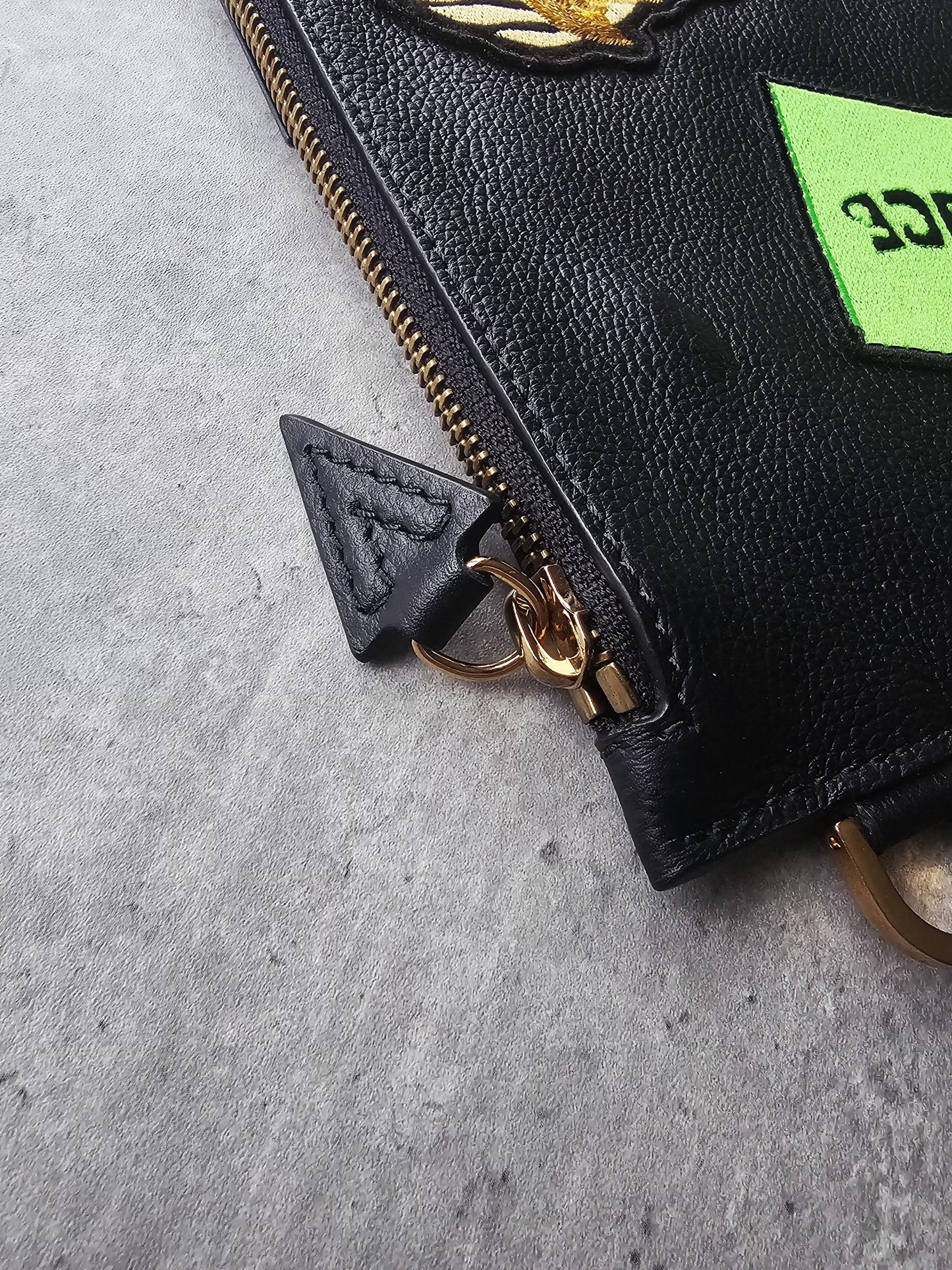 VERSACE Medusa Patch Embellished Zipped Documents Pouch