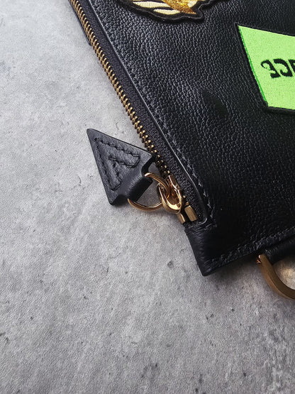 VERSACE Medusa Patch Embellished Zipped Documents Pouch