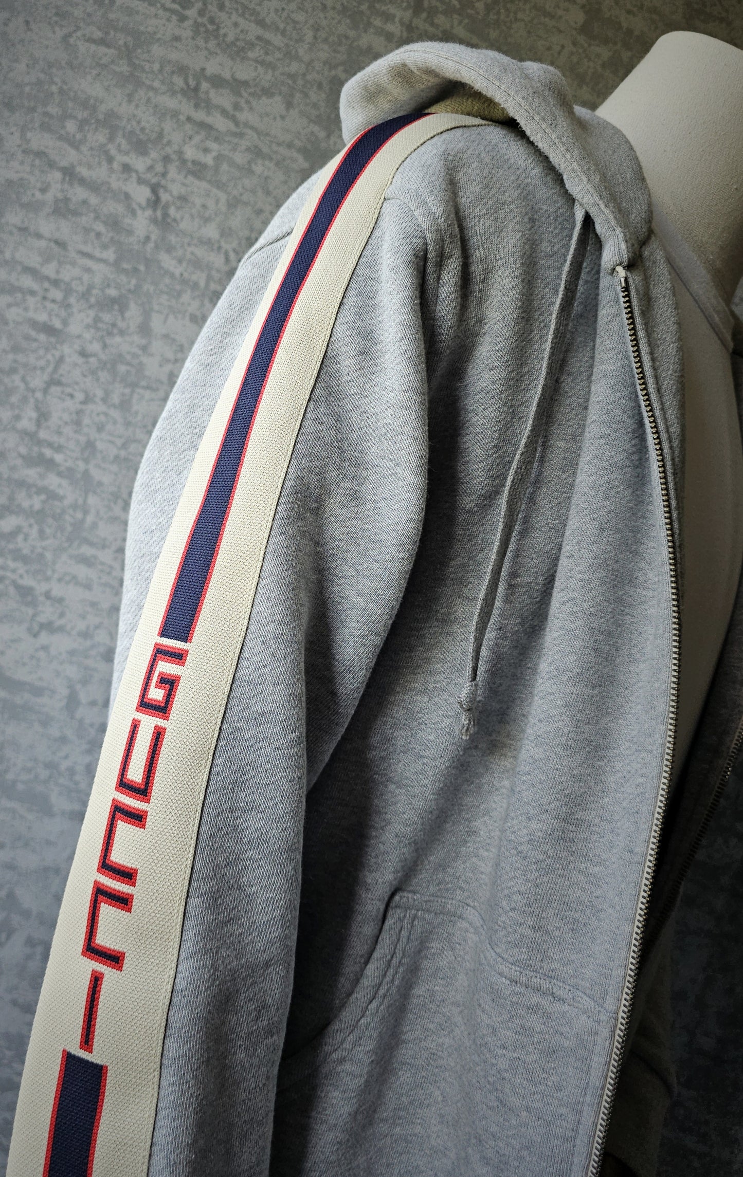 GUCCI Webbing-Trimmed Loopback Cotton Jersey Hoodie