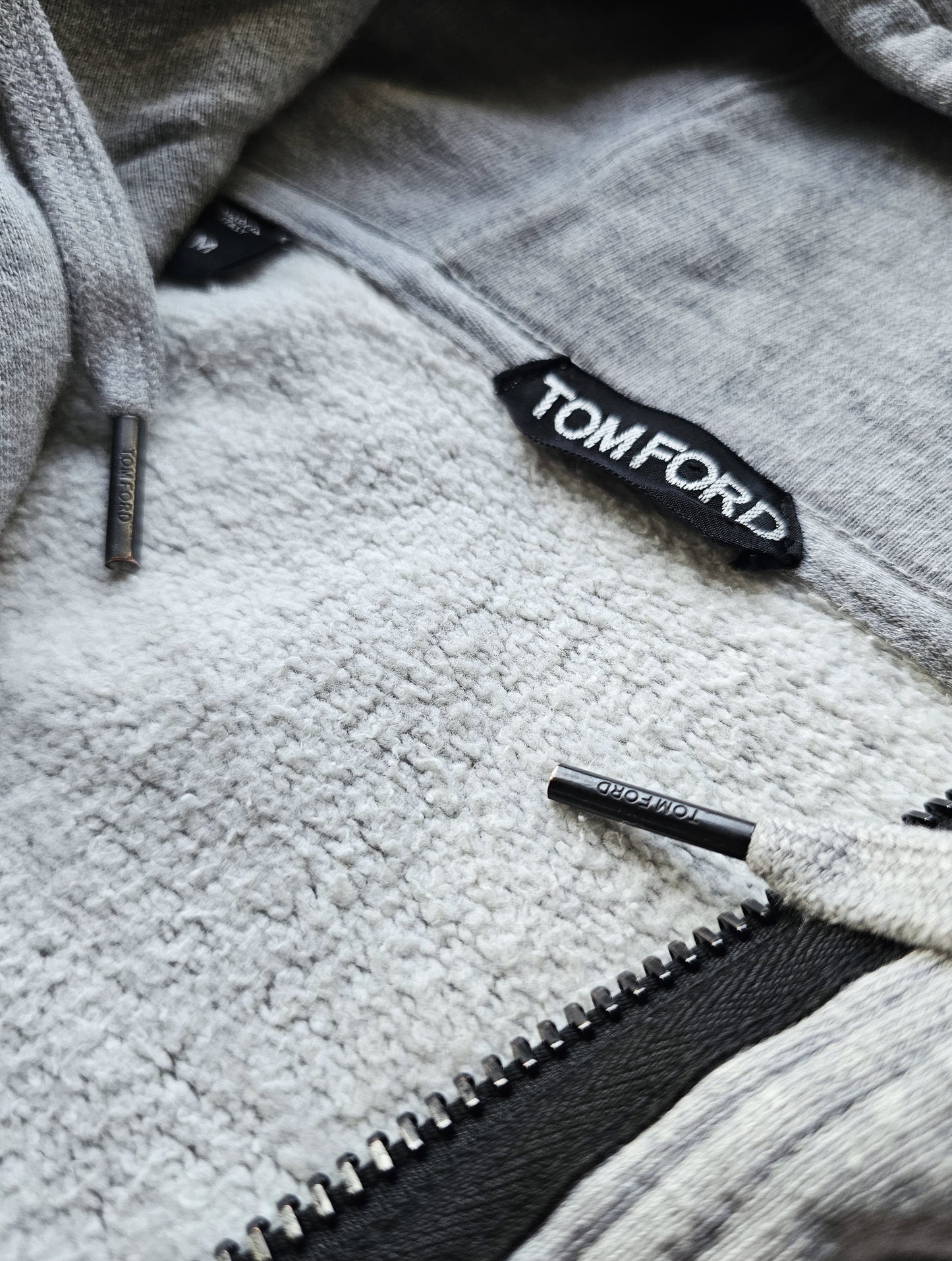 TOM FORD Oversized Fleece-Back Cotton Jersey Zipped Hoodie