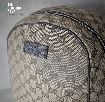 GUCCI GG Supreme Monogram Beige/Brown Backpack