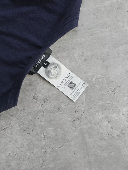 VERSACE Essentials Logo Navy T-Shirt