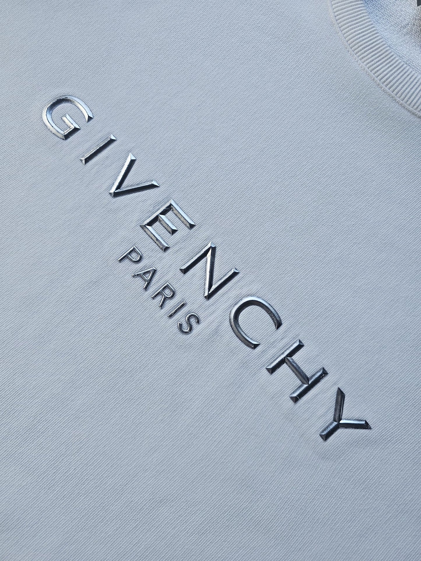GIVENCHY Silver Logo Oversized Sweatshirt