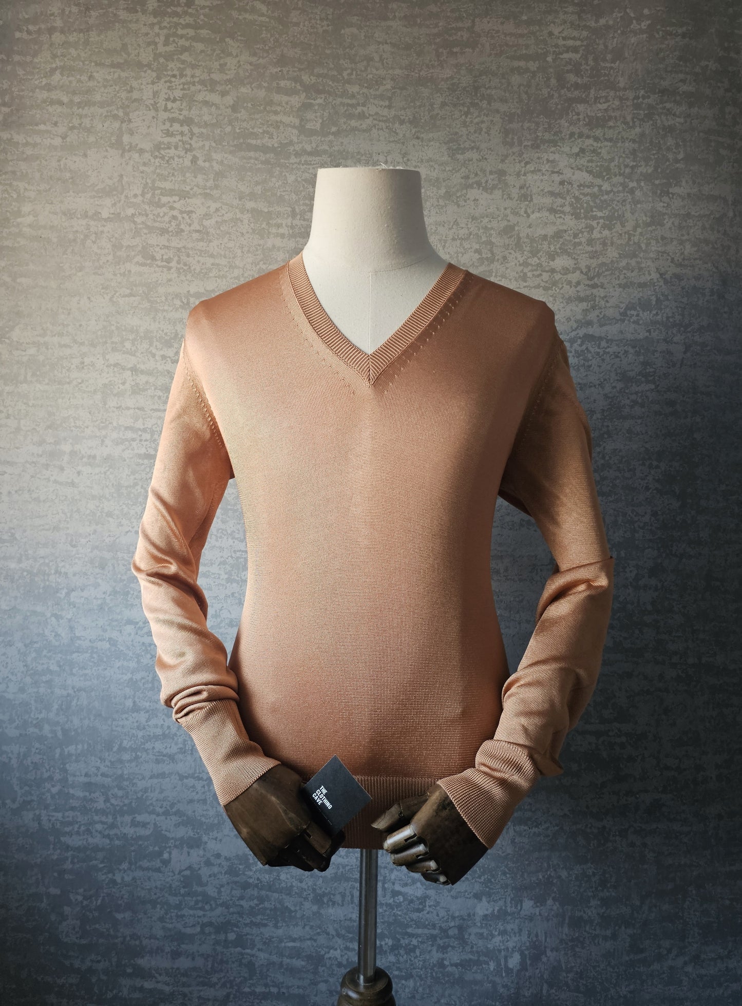 TOM FORD Viscose Salmon V-Neck Sweater