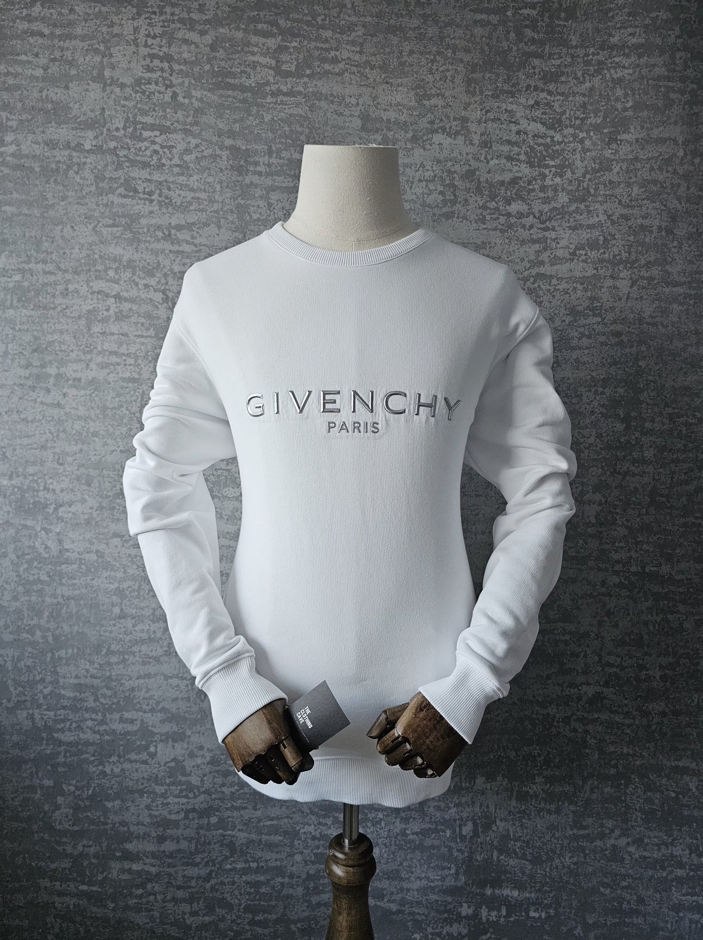 GIVENCHY Silver Logo Oversized Sweatshirt