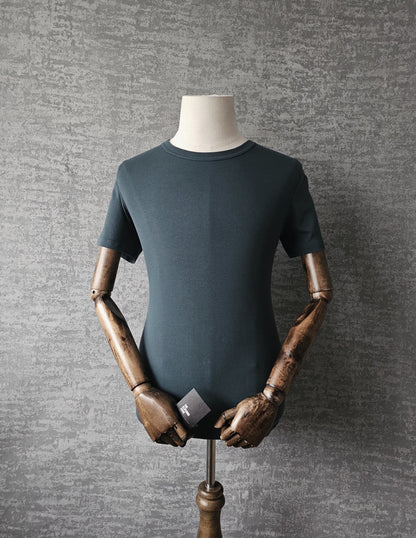 TOM FORD Cotton Crew Neck T-Shirt in Green