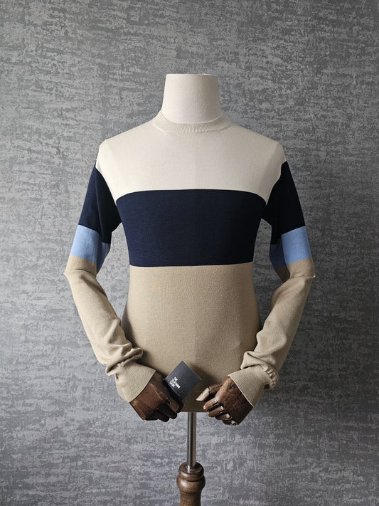PRADA Super Fine Wool Striped Sweater