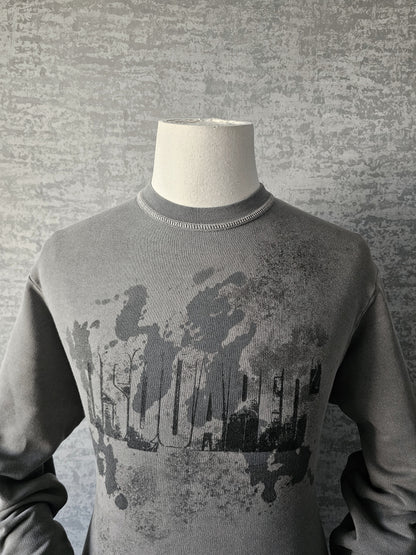 DSQUARED2 Spray Graffiti Distressed Sweatshirt