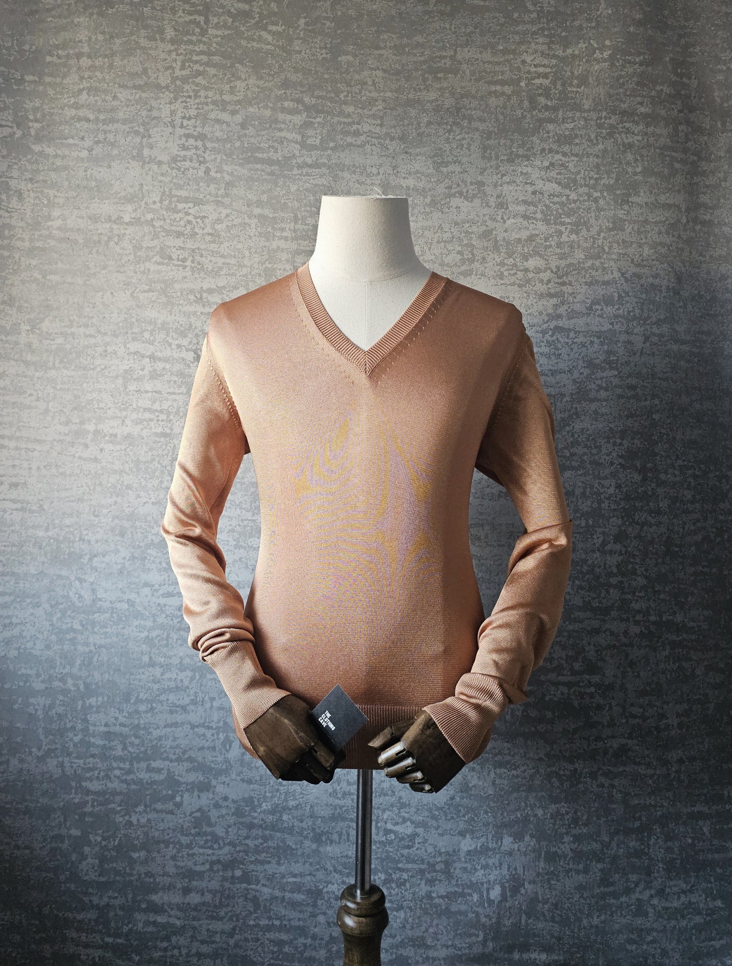 TOM FORD Viscose Salmon V-Neck Sweater