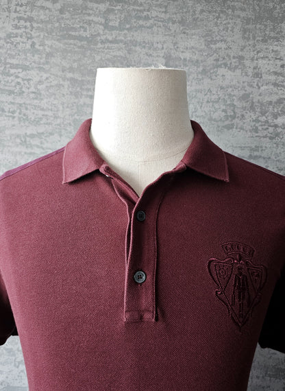 GUCCI Web Crest Embroidery Polo Shirt