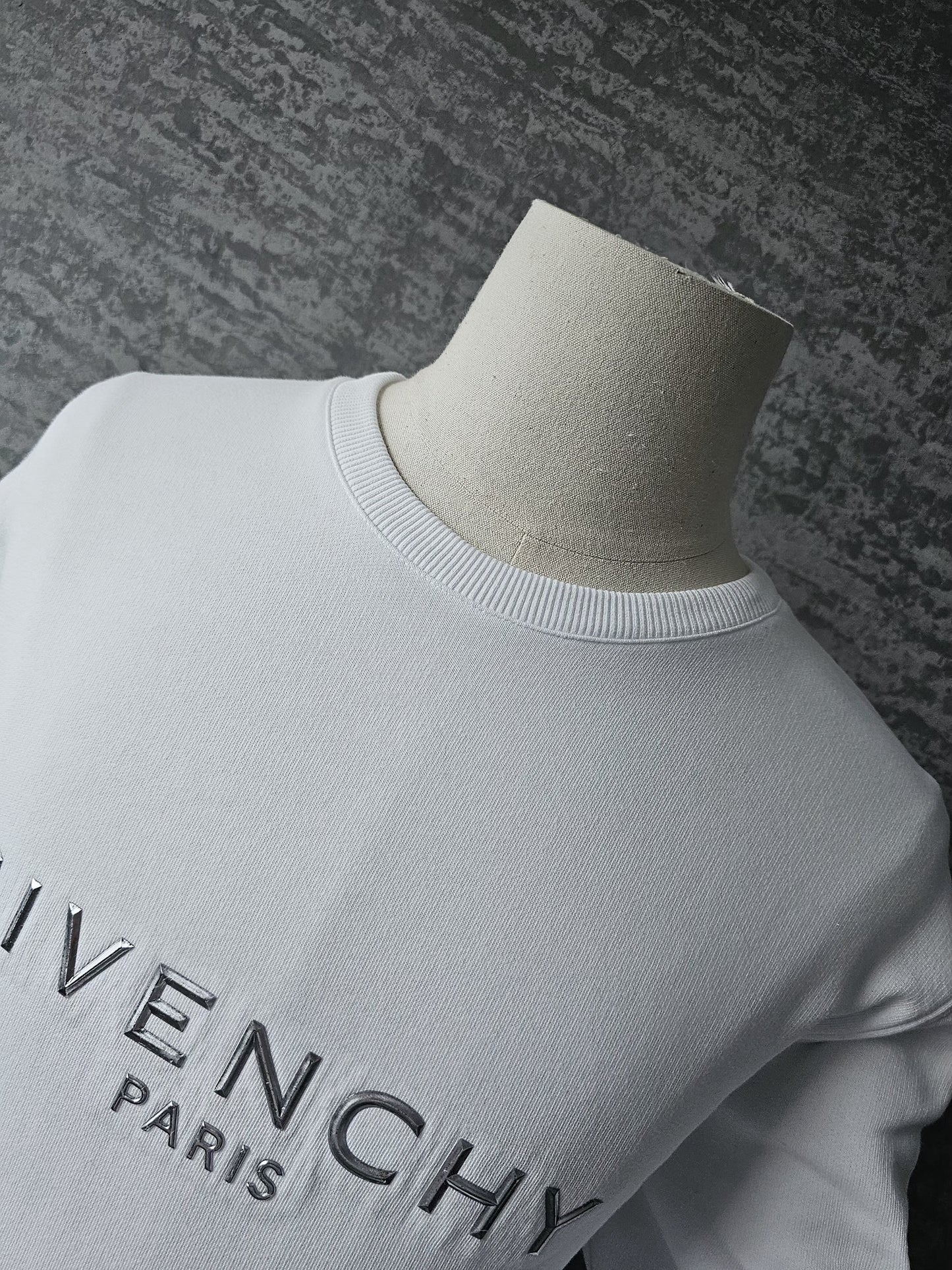 GIVENCHY Silver Logo Oversized Sweatshirt