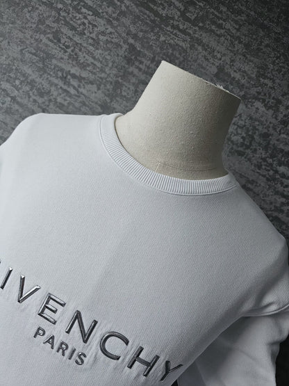 GIVENCHY Silver Logo Oversized Sweatshirt
