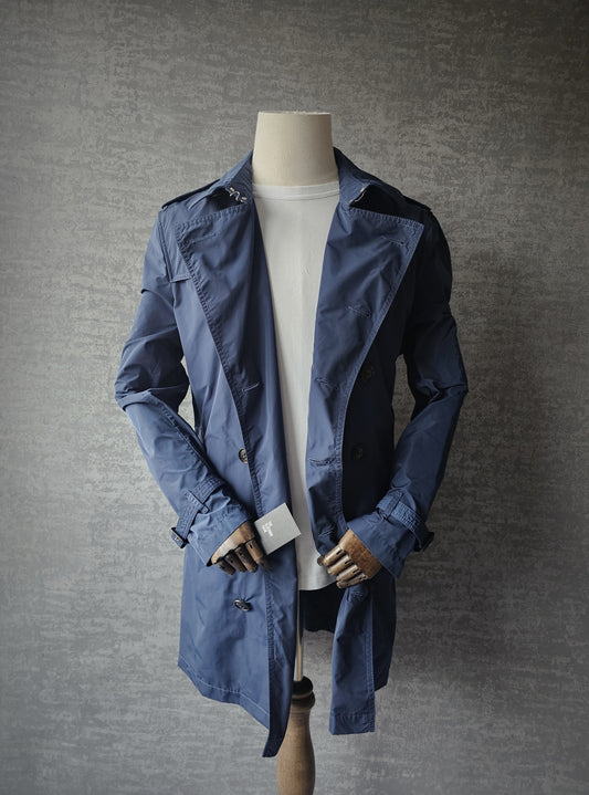 BURBERRY Rare Gabardine Rainproof Nylon Trench Coat