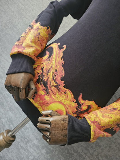 GIVENCHY Inferno Print Oversized Sweatshirt