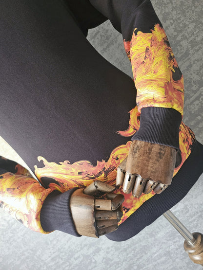 GIVENCHY Inferno Print Oversized Sweatshirt