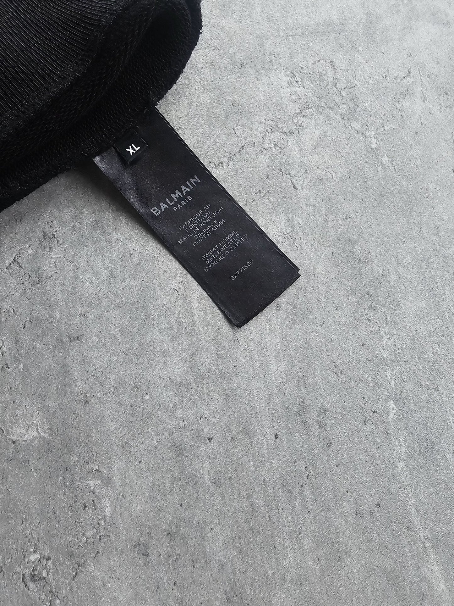 BALMAIN Logo Repeat Cotton Sweatshirt